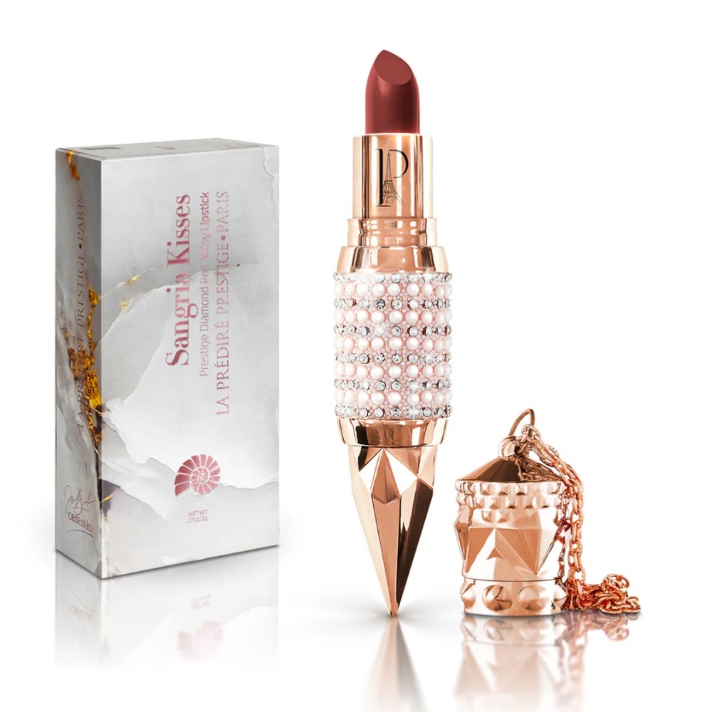 La Prestige Paris Sangria Kisses Prestige Diamond Shining Lipstick NWT SEALED